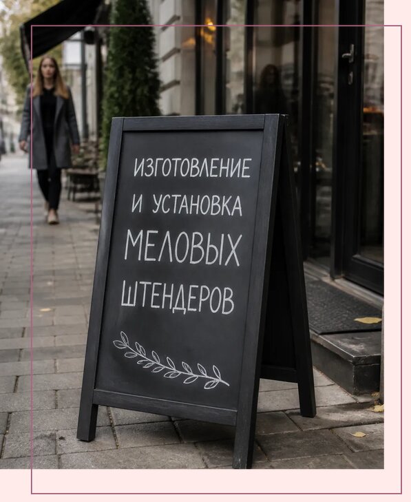 Меловые штендеры в Сочи по цене от 6718 р. | Аванза-Счи